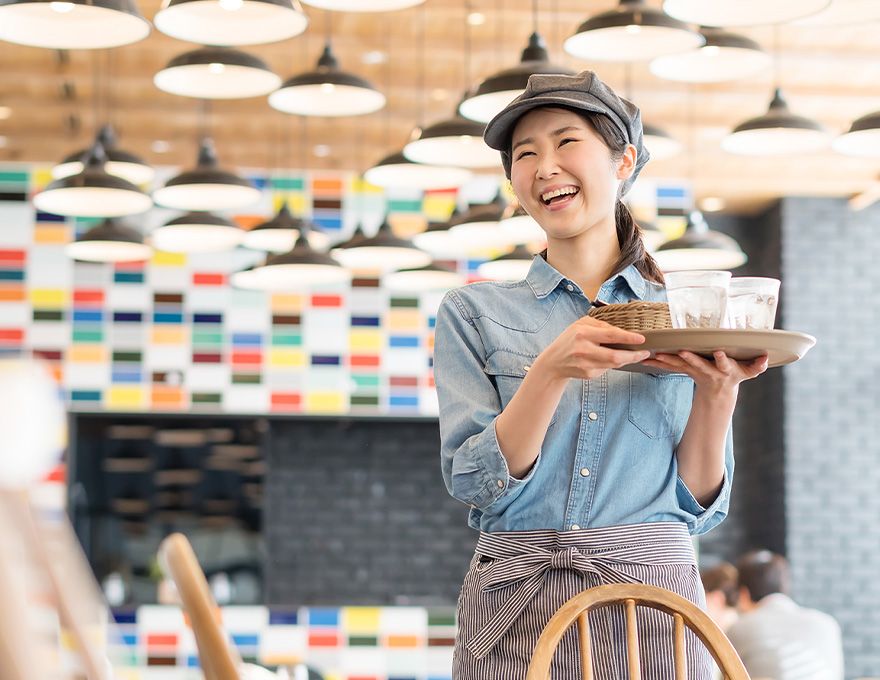 店員さんの写真